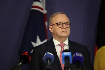 Image for Australia PM Albanese arrives in PNG ahead of defence treaty signing