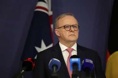 Image for Australia PM Albanese arrives in PNG ahead of defence treaty signing