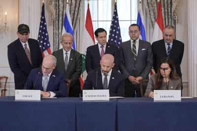 Image for Israel-Lebanon framework agreement sets process to disarm Hezbollah, Rubio says