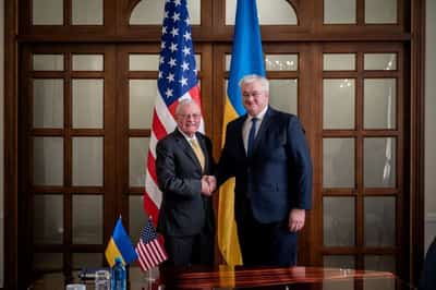 Image for Ukraine's foreign minister discussed 'lasting peace' with US envoy