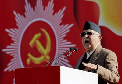 Image for Ousted Nepal PM's party holds biggest rally since Gen Z protests