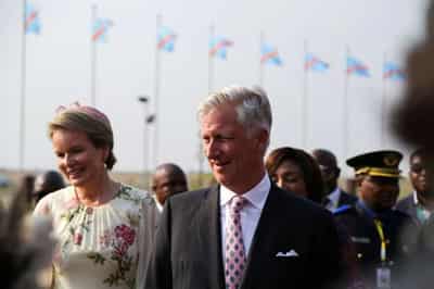 Image for Belgian king returns mask to Congo in symbolic gesture of restitution
