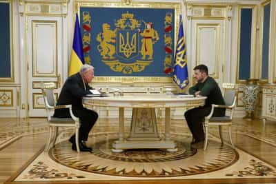Image for Zelenskiy meets US's Kellogg in Kyiv, joint news conference cancelled
