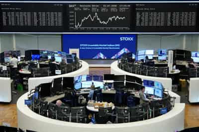 Image for US stocks, dollar slip after Fed leaves rates unchanged