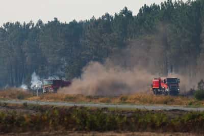 Image for Two arrested on suspicion of arson as firefighters battle blazes near Bordeaux