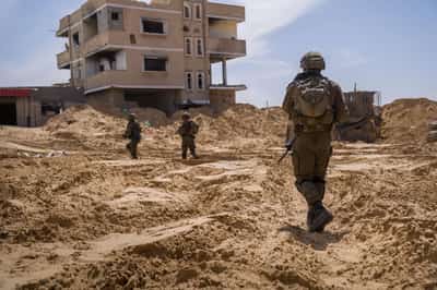 Image for Israel flattens Rafah ruins; Gazans fear plan to herd them there