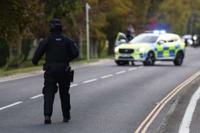 Image for UK police arrest men on explosives act offenses after air base security stepped up-Sky