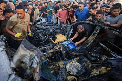 Image for Israeli strike kills a man and his daughter in Gaza, medics say