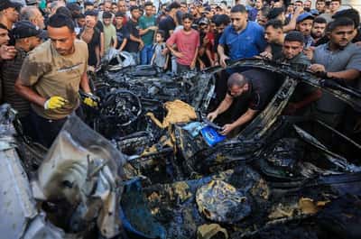 Image for Israeli strike kills a man and his daughter in Gaza, medics say