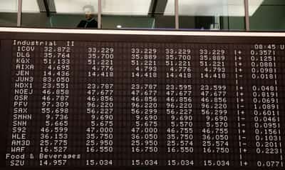 Image for European shares advance as French political concerns subside