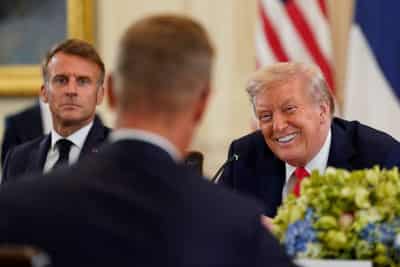 Image for France's Macron proposes four-way meeting on Ukraine, including Europe