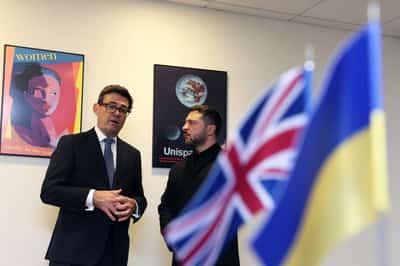 Image for UK firms to use Ukraine battlefield data for AI drone swarm development