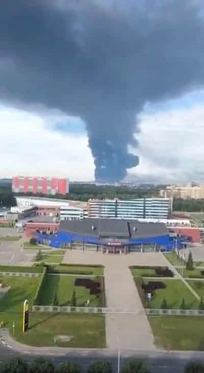 Image for Fire caused by drones at oil refinery in Russia's Yaroslavl has been extinguished, governor says
