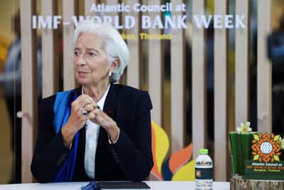 Image for ECB's Lagarde says bond selloff will slow inflation