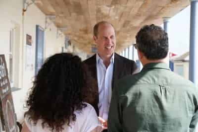 Image for Britain’s Prince William says wife Kate is ‘doing well’
