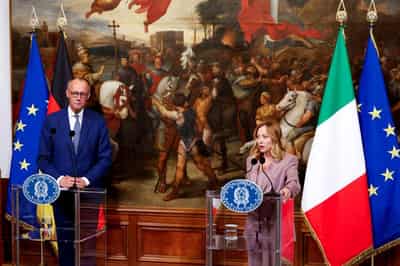 Image for Germany, Italy say Europe's leaders 'far from' talks on troop deployment in Ukraine