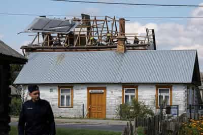 Image for Polish missile likely hit house during Russian drone incursion, says minister
