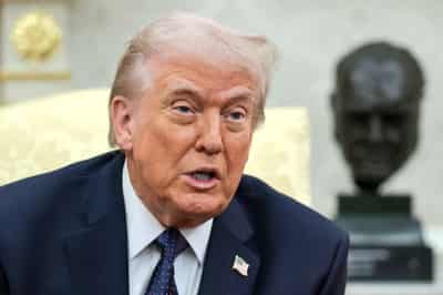 Image for Trump says U.S. has knocked out many Iranian naval and air targets