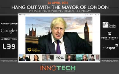 Image for BORIS JOHNSON TO PROMOTE LONDON’S TECH CITY IN FIRST GOOGLE HANGOUT