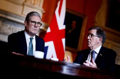 Image for Ex-NATO chief says UK may get 'frosty' Ankara welcome in absence of 3.5% plan