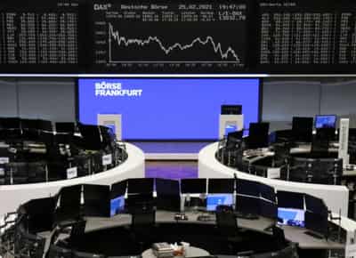 Image for European shares drop as bond rout sparks profit taking