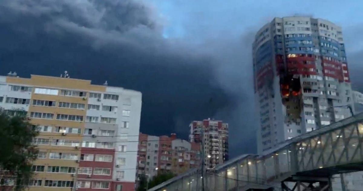 Ukrainian drone attack kills three in Russia's Ryazan, hits residences, industry