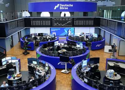 Image for European stocks log record close, boosted by financials, US shutdown relief