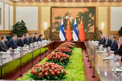 Image for Xi says China, Finland should uphold international system, advance multipolar order