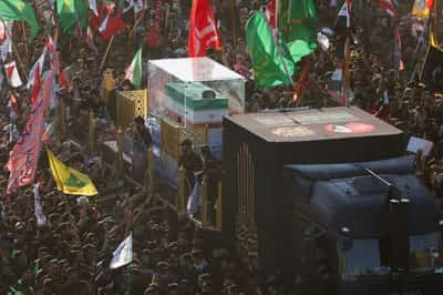 Image for Thousands march as Khamenei's funeral procession crosses into Iraq