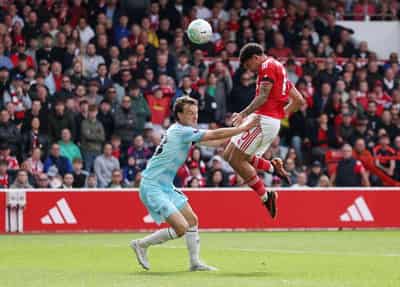 Image for Soccer-Forest pull clear of relegation with Gibbs-White hat-trick against Burnley