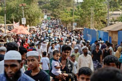 Image for Wars have now displaced over 122 million people as aid funding falls, UN says