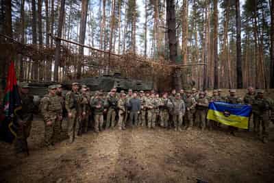 Image for Netherlands pledges Ukraine $580 million for drones and other weapons