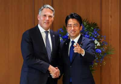 Image for Australia, Japan sign contracts to start $7 billion warship deal