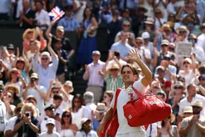 Image for Tennis-Home hope Fery traded a Greek beach for Wimbledon Centre Court