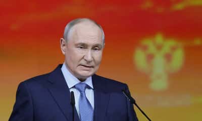 Image for Putin says all Ukraine peace proposals on table, but Russia must weigh its interests