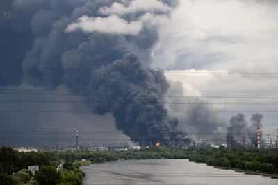 Image for Refinery attacks keep European fuel prices around record highs