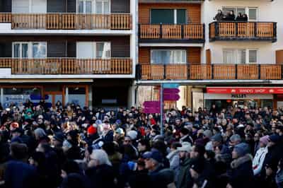 Image for Stunned Swiss Alpine resort seeks solace together after deadly bar fire