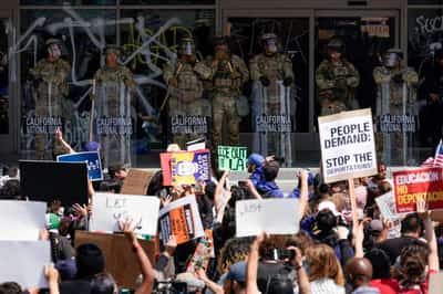 Image for Trump administration deploys Marines to Los Angeles, vows to intensify migrant raids