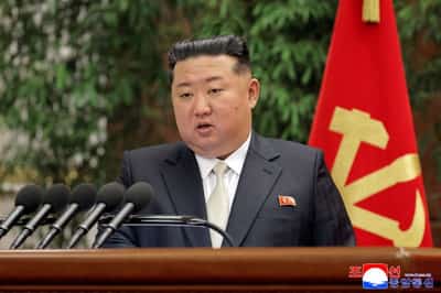 Image for North Korea's Kim praises soldiers who committed suicide to evade capture in Ukraine
