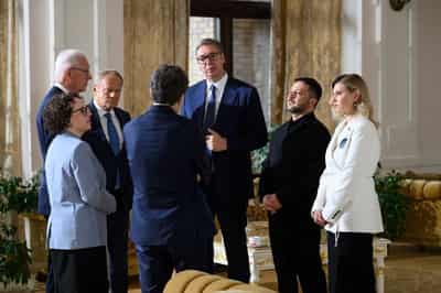 Image for Zelenskiy launches 'Carpathian Eight' initiative on trade, security