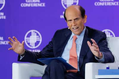 Image for Investors at Milken eye foreign shores as tariffs cloud US outlook