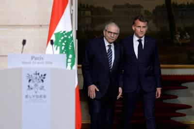 Image for France's Macron vows to help Lebanese prepare negotiations with Israel