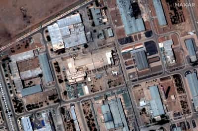 Image for IAEA says entrances to tunnels at Iran's Isfahan site hit by US strike