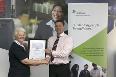 Image for CARILLION PLC AWARDED THE INVESTING IN INTEGRITY CHARTER MARK