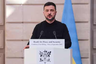 Image for Zelenskiy says he will meet US envoy Kellogg on Thursday