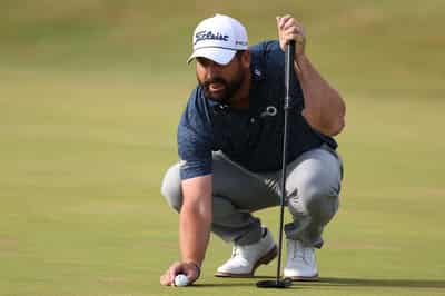 Image for Golf-Baldwin dozed through England loss before hitting Open's first tee shot