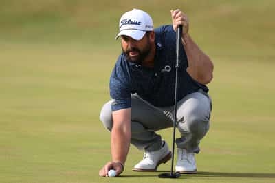 Image for Golf-Baldwin dozed through England loss before hitting Open's first tee shot
