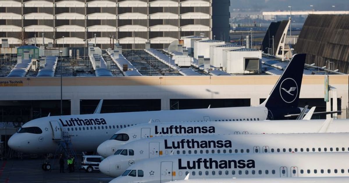 Lufthansa says majority of flights took place on first day of pil