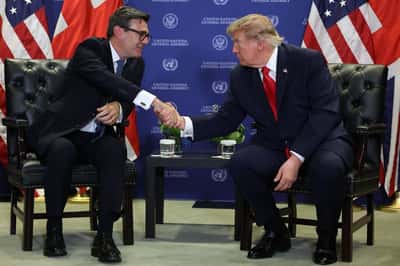 Image for UK PM Burnham says he and US President Trump have established 'good connection'