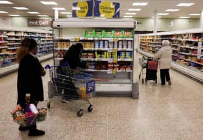 Image for UK shop price inflation hits record 8% in January: BRC